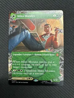 MTG Spider-Man Miles Morales Borderless Non Foil English - Image 1