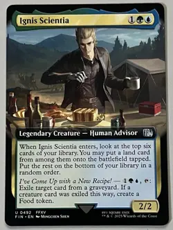 MTG Final Fantasy Ignis Scientia Legendary Creature UNCOMMON REGULAR #0492 - Image 1