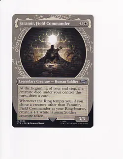 2023 MAGIC THE GATHERING THE LORD OF THE RINGS SHOWCASE FARAMIR FIELD COMMANDER - Image 1