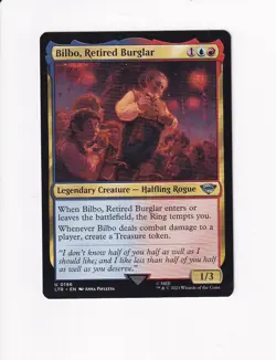 2023 MTG MAGIC THE GATHERING LORD OF THE RINGS BILBO, RETIRED BURGLAR (#3) (X) - Image 1