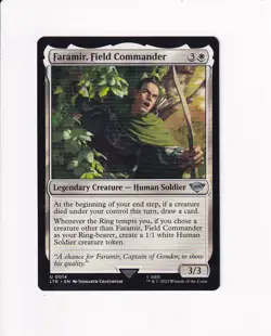 2023 MTG MAGIC THE GATHERING LORD OF THE RINGS FARAMIR, FIELD COMMANDER (PAP) - Image 1