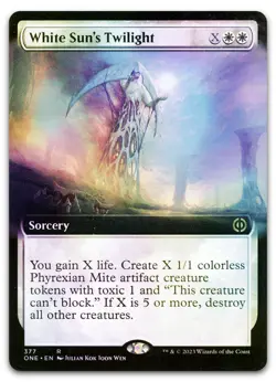 White Sun's Twilight (Extended Art) #377 (Foil) NM Phyrexia All Will Be One - Image 1