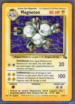 Pokemon Cards - Mageneton 11/62 - Fossil Set - eBay Live Sun 12th 6:30pm - Image 1
