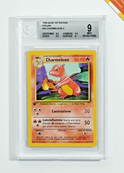 Pokemon BGS 9 Charmeleon #24 1st Edition Base Set 1999 Italiano - Image 1