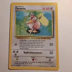 Porenta / Farfetch'd - Pokemon TCG Karte - Base Set - 27/102 - 1999 - Deutsch - Image 1