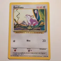 Rattfratz / Rattata - Pokemon TCG Karte - Base Set - 61/102 - 1999 - Deutsch - Image 1