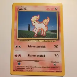 Ponita / Ponyta - Pokemon TCG Karte - Base Set - 60/102 - 1999 - Deutsch - Image 1