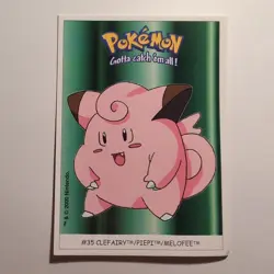 Pokemon - Clefairy - Dunkin Boomer Sticker - #35/150 - 2000 - Image 1