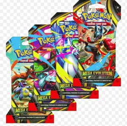 Pokemon Mega Evolution Sleeved Booster Pack Art Bundle [Set of 4] - Image 1