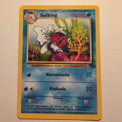Golking / Seaking - Pokemon TCG Karte, Dschungel / Jungle - 46/64 - 1999 Deutsch - Image 1