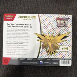 Zapdos EX 151 Collection Box - Scarlet & Violet Pokemon TCG - SEALED - Image 2