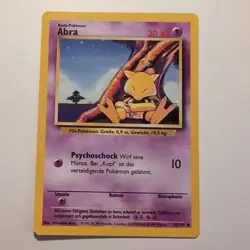 Abra / Abra - Pokemon TCG Karte - Base Set - 43/102 - 1999 - Deutsch - Image 1