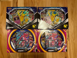 Pokemon TCG: 2x Hoopa V Box & 2x Pokemon Pikachu V box - New and Sealed - Image 1