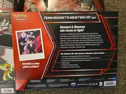 Pokemon Black Bolt & White Flare Poster Collection & Team Rocket Mewtwo Ex Box - Image 5
