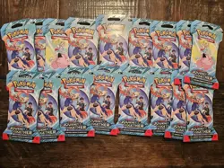 Pokemon TCG: Scarlet and Violet Journey Together- Lot Of 17 Booster Pack Sleeved - Image 1