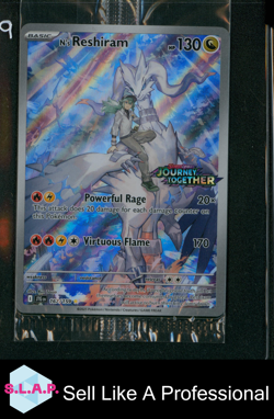 N'S RESHIRAM 167/159 POKEMON JOURNEY TOGETHER PROMO 2025 ENGLISH SEALED - Image 1
