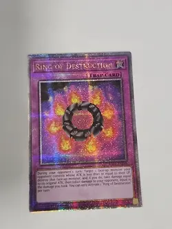 Ring of Destruction RA04-EN119 Quarter Century Secret Rare NM Yugioh - Image 1
