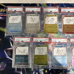 PSA 10 Yu Nagaba Eevee’s Promo Complete Set Of 9 Pokemon Card Japanese - Image 2