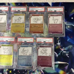 PSA 10 Yu Nagaba Eevee’s Promo Complete Set Of 9 Pokemon Card Japanese - Image 3