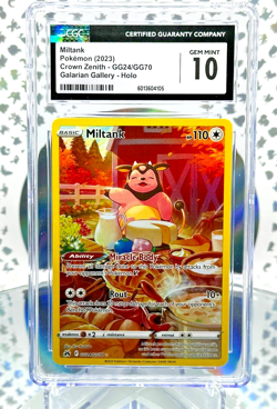 CGC 10 Miltank GG24/GG70 Crown Zenith Secret Illustration Rare Pokemon Card - Image 1