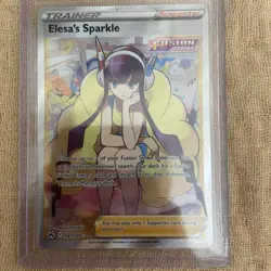 Pokemon TCG Elesa's Sparkle Full Art Holo Ultra Rare Card 147/159 Crown Zenith - Image 1