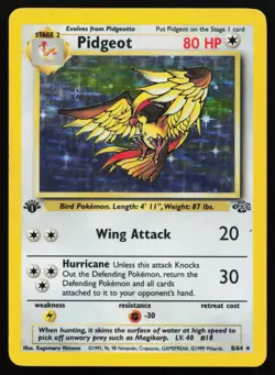 Pidgeot (8) 08/64 Holo Rare Jungle Pokemon Card - Image 1
