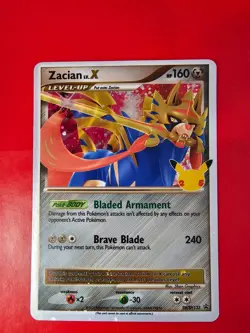Pokemon Zacian Lv X Celebrations SWSH135 Black Star Promo Holo Card - Image 3