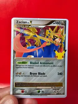 Pokemon Zacian Lv X Celebrations SWSH135 Black Star Promo Holo Card - Image 5