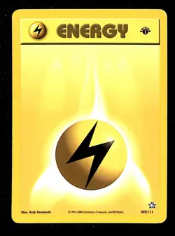 Electric Energy 1st Edition Neo Genesis EX, 109/111 Pokemon Card - Image 1