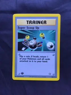 Pokemon Cards: Neo Genesis 1st Edition Uncommon: Super Scoop Up 98/111 - Image 1