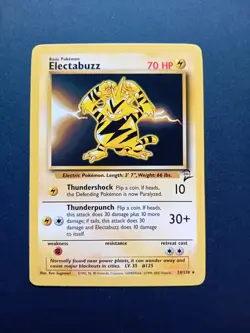 Pokemon Cards: Base Set 2 Rare: Electabuzz 24/130 - Image 1