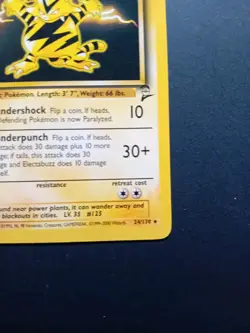 Pokemon Cards: Base Set 2 Rare: Electabuzz 24/130 - Image 5