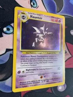 Haunter 6/62 Pokemon Card TCG Fossil Unlimited Holo LP - Image 2