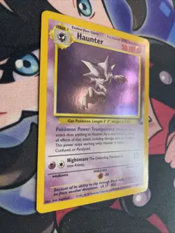 Haunter 6/62 Pokemon Card TCG Fossil Unlimited Holo LP - Image 3