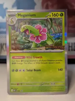 Meganium Pre Release Mega Evolutions Promo Card Pokemon TCG - Image 1