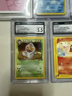 Lot 5 Graded Pokemon Cards BGS CGC 1st Ed Totodile Chansey Arbok Vintage - Image 3