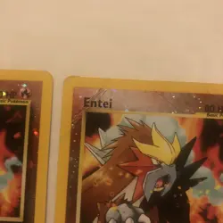 Entei Reverse Holo WOTC Promo 34 Pokemon Card With Swirl - Image 4