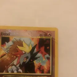 Entei Reverse Holo WOTC Promo 34 Pokemon Card With Swirl - Image 5