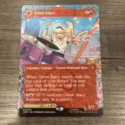 MTG, Gwen Stacy / Ghost-Spider #209, Spider-Man, Non-Foil, NM Borderless, Mythic - Image 1