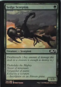 Sedge Scorpion - Core Set 2020: #192, Magic: The Gathering - Foil Nm R246 - Image 1