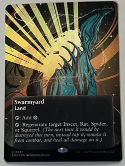 MTG Edge of Eternities: Stellar Sights Swarmyard Land RARE FOIL #0087 - Image 1