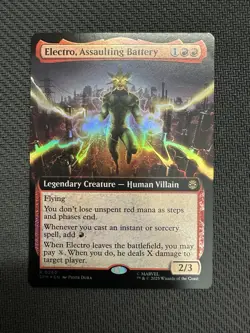 MTG Spider-Man Electro, Assaulting Battery Borderless Foil English - Image 1