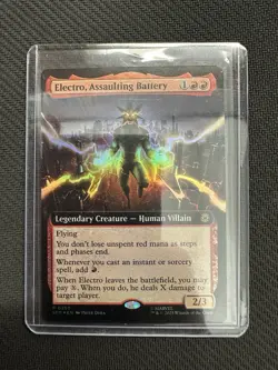 MTG Spider-Man Electro, Assaulting Battery Borderless Foil English - Image 3