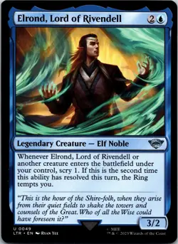 Magic The Gathering Elrond, Lord of Rivendell 49 Lord Of The Rings - Image 1