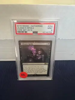 PSA 9 2018 MTG Core Set 2019 Liliana's Spoils - Image 1