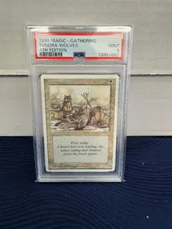 PSA 9 1995 MTG 4th Edition Tundra Wolves - Image 1