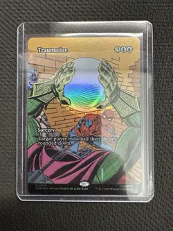 MTG Spider-Man Traumatize Borderless Foil Mythic English - Image 3