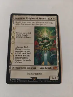Magic the Gathering Summon: Knights of Round Final Fantasy Regular Card - Image 1