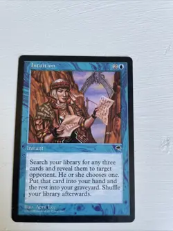 Intuition Tempest Magic the Gathering Card MTG - Image 1