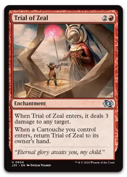 Trial of Zeal #604 (NM) Foundations Jumpstart J25 Magic MTG - Image 1